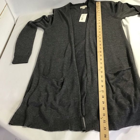 New Maison Jules Open Cardigan Sweater Basic Long - Picture 8 of 8
